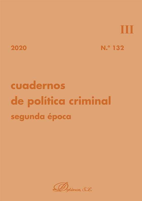 Portada de los cuadernos de Política Criminal