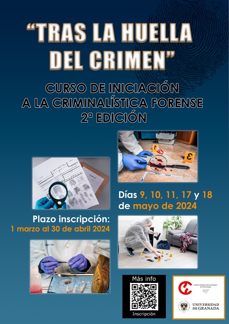 Cartel del curso con los datos y un detalle de una prueba