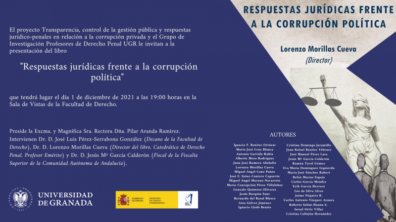 LIBRO RESPUESTAS JURÍDICAS FRENTE A LA CORRUPCIÓN POLÍTICA Portada Libro